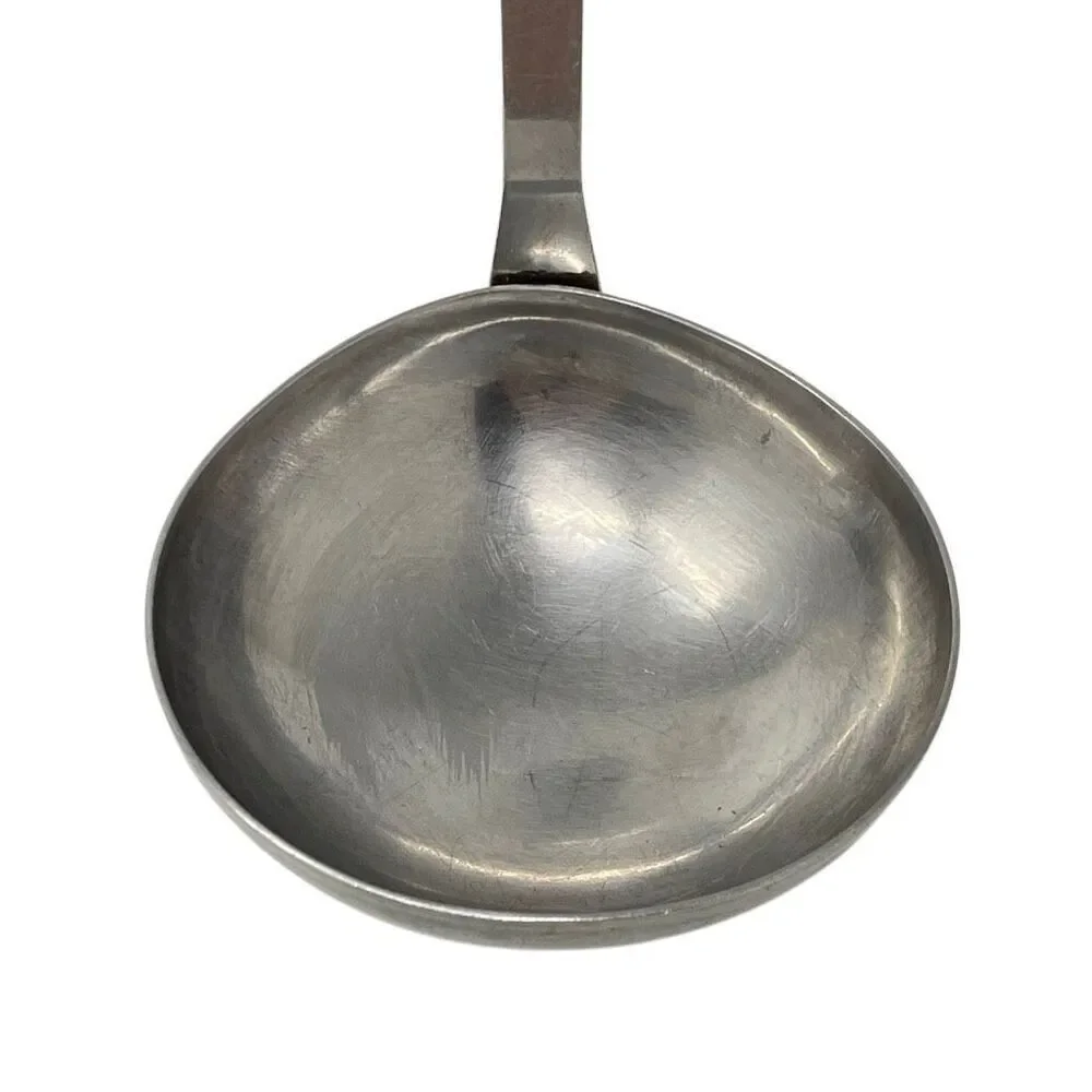 EKCO Ladle Stainless Steel and Nylon Vintage White Black Utensil